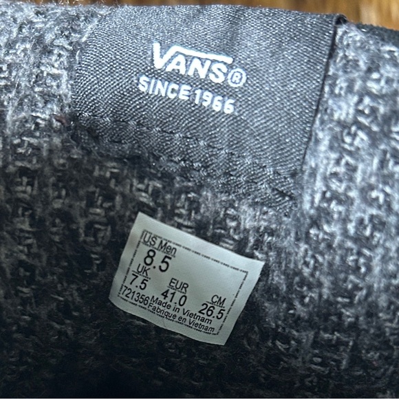 Vans Ward Hi MTE Black/White Wool Lined Outdoor Sneakers – Men’s 8.5 - Picture 10 of 11